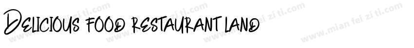 Delicious food restaurant landing p字体转换